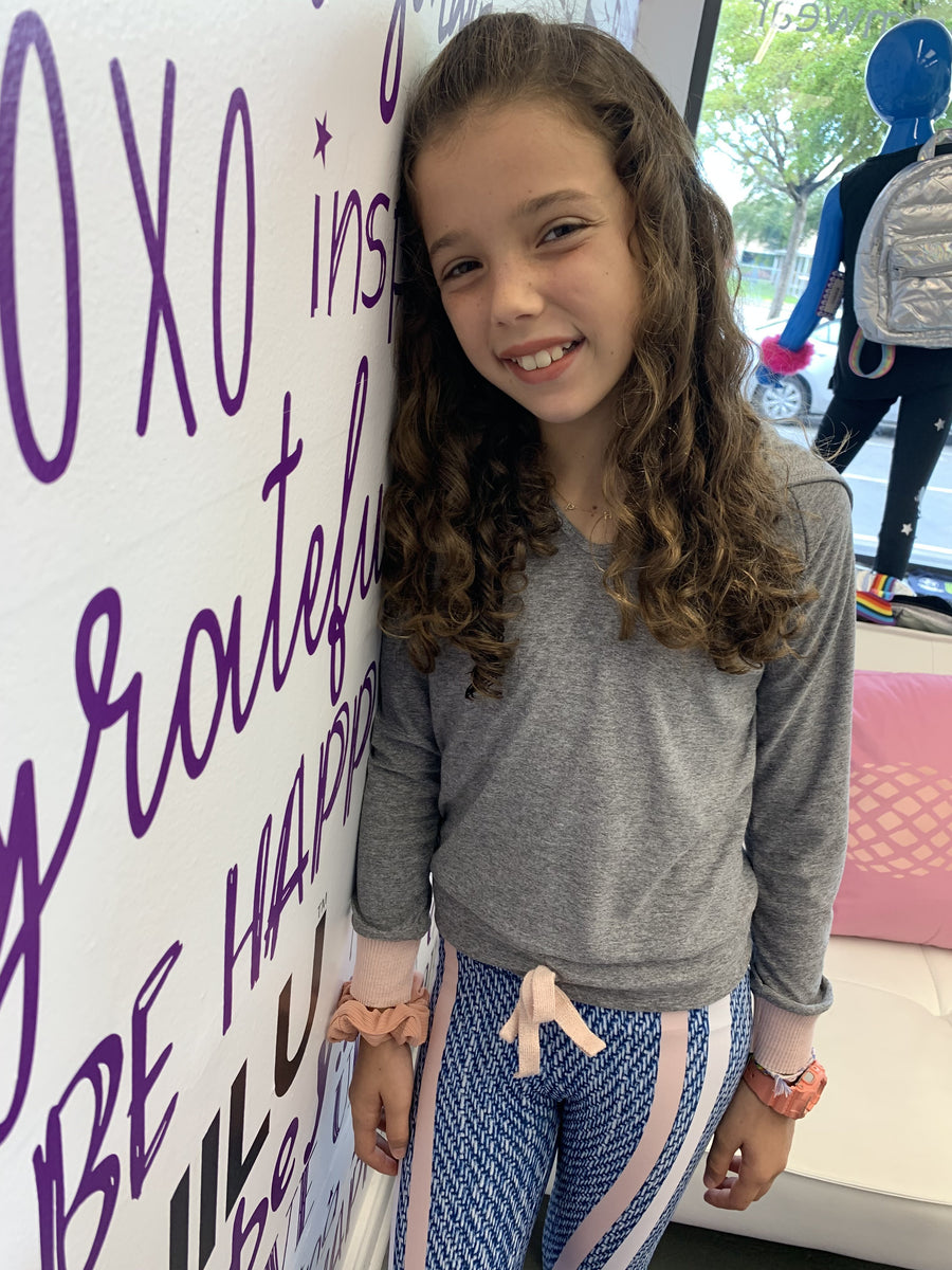 Hoodie Grey and Pink-Fanilu