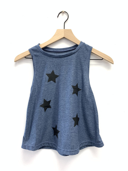 Stars Black Blue Tank-Tanks-Fanilu 