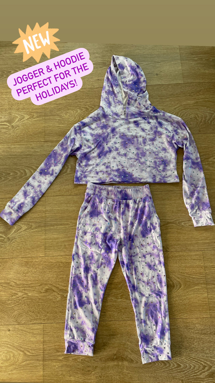 Purple Sparkle Jogger