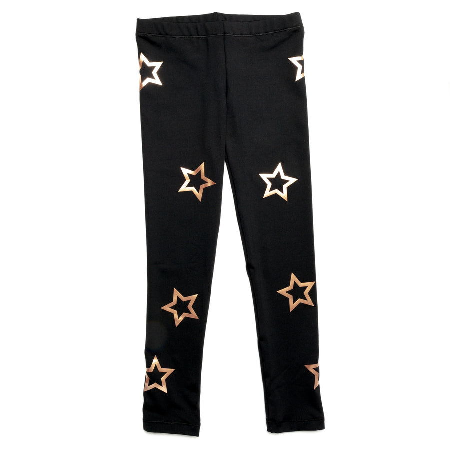 Leggings Pink And Gold Stars