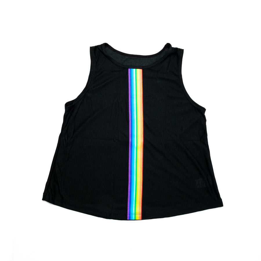 T-Shirt With Rainbow Lines